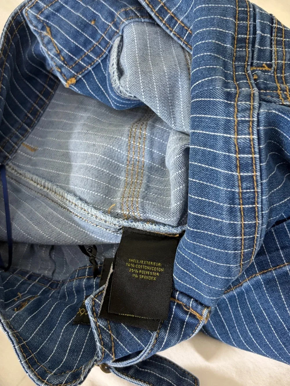 NWT House of Harlow 1960 Pinstripe Denim Vest Wide Leg Jeans Matching Set Size 6